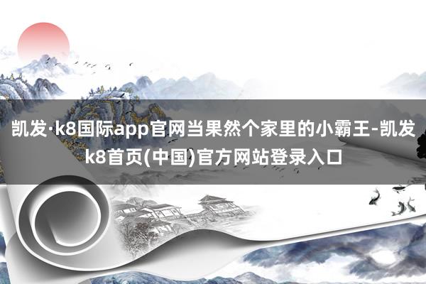 凱發·k8國際app官網當果然個家里的小霸王-凱發k8首頁(中國)官方網站登錄入口